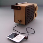 Radio en bois lecteur mp3