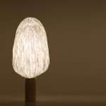 Lampe forêt illuminée