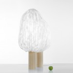 Croquis de designer - lampe forêt illuminée