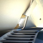 Escalier Ã  l'entrée de la California Roll House
