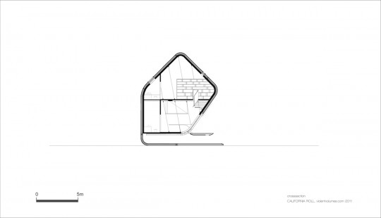 California Roll House - plan de la maison escargot