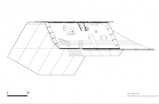 California Roll House - plan de la maison mobile