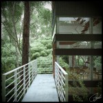 Maison japonaise avec une passerelle