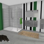 Salle de bain en 3D conçue avec My Sketcher