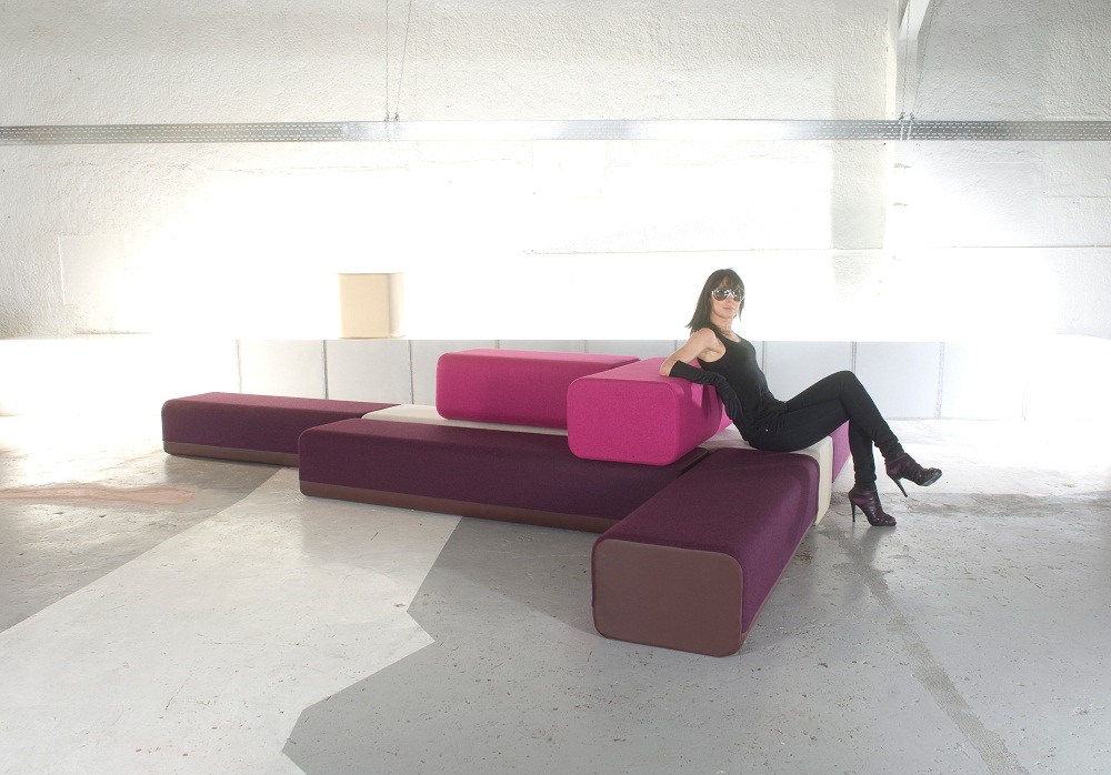 B flex : le sofa composé de modules colorés