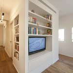 Meuble TV bibliothèque réalisé sur mesure