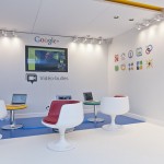 Espace vidéo-bulles au siège de Google à Paris