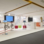 Startup café, espace détente au siège de Google Paris