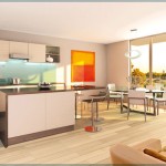 Cuisine design dans un appartement situé Ã  Paris 4