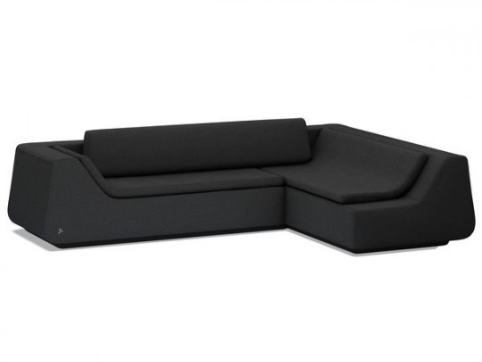 Canapé d'angle design Novv anthracite
