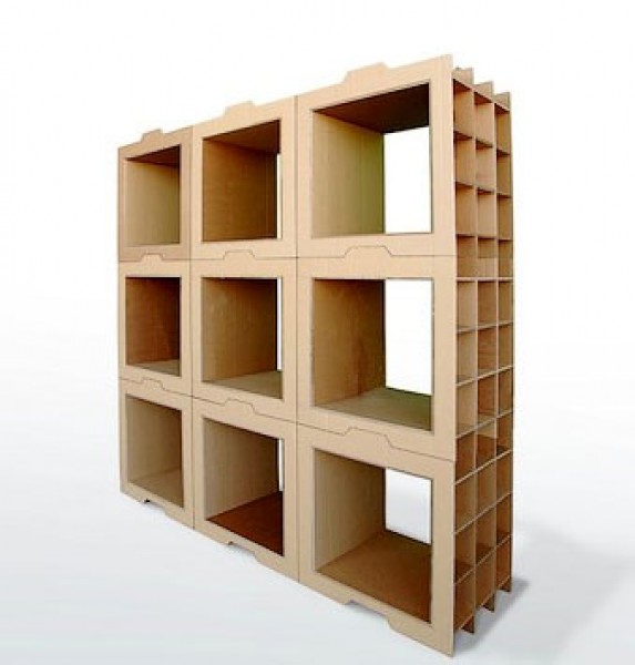 Bibliothèque en carton modulaire 800 Gr