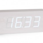 Horloge design digitale blanche Opio