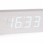 Horloge design digitale blanche Opio