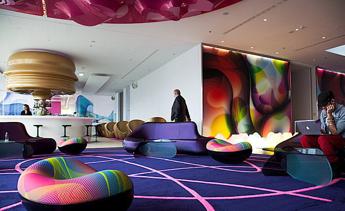 Photo espace détente de l'hÃ¶tel Nhow Ã  Berlin