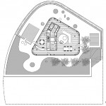 Plan de la maison en verre Lake Lugano house