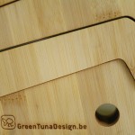 Support pour ordinateur en bambou Green Luna design