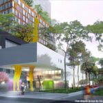 C1 : Une crèche avec une girafe géante Ã  Boulogne-Billancourt