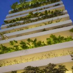 Maison écologique verticale Stacking Green