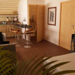 Intérieur de la maison en bois ecoPERCH