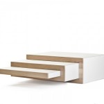 Table basse avec plateaux gigognes REK