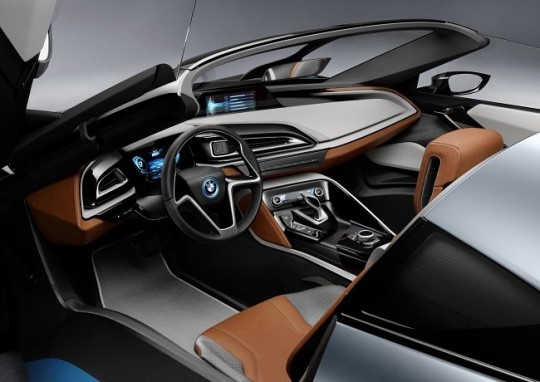 BMW i8 spyder, design intérieur
