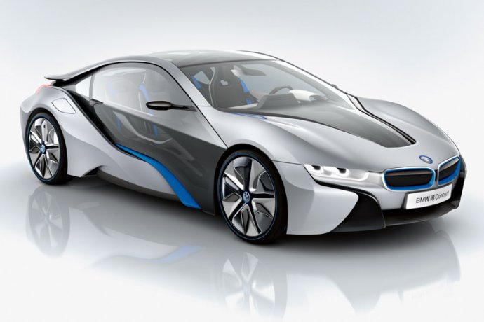 BMW i8 roadster électrique futuriste