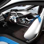 BMW i8 photo de l'intérieur de la voiture