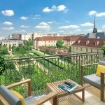 Paris 7 Rive Gauche, terrasse avec vue sur le jardin