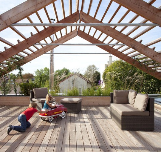 Maison en bois éco-durable à Antony (Paris)