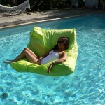 Pouf de piscine vert