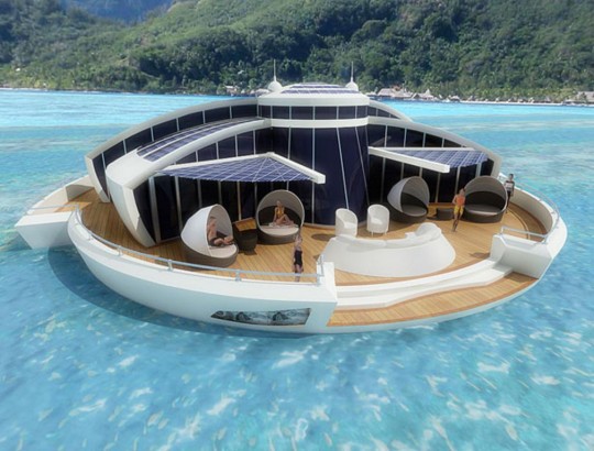 Solar Floating Resort, yatch ile flottante solaire par Michele Puzzolante