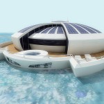 Solar resort, bateau rond Ã  énergie solaire