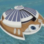 Solar resort, bateau rond à énergie solaire