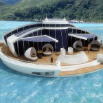 Solar resort, bateau en forme de disque