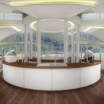 Intérieur design du Yatch solaire