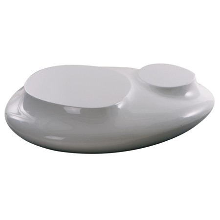 Table basse design blanche Cute cut