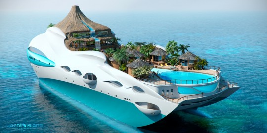 Yatch Tropical Island Paradise, le yatch de luxe version île paradisiaque