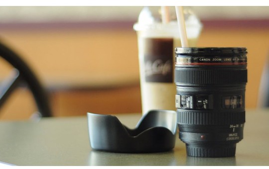 Buvez votre café dans votre objectif photo Canon ou Nikon favori !