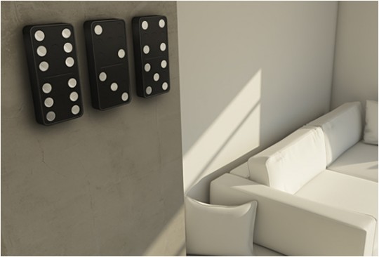 Domino clock | la pendule avec des dominos