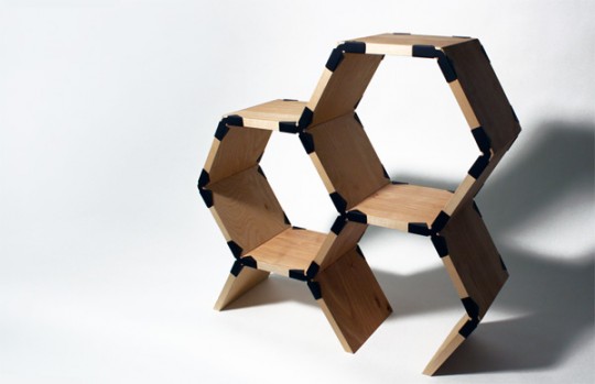 DIY | Fabriquer une étagère en bois design avec Hexa Shelf