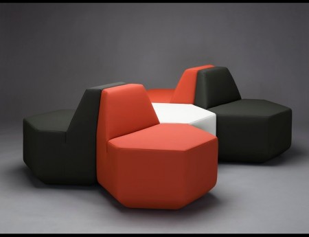 Fauteuil hexagonal Sest par MM interier