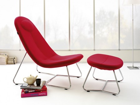 Fauteuil relax Lane par Busk + Hertzog