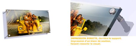 Tableau plexiglas avec votre photo