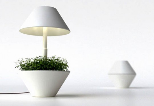 Lightpot by Shulab | Lampe pot de fleurs