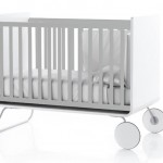 Lit évolutif pour bébé design gris et blanc Be Cot