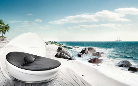 Solpuri Lagoon daybed | Canapé rond outdoor