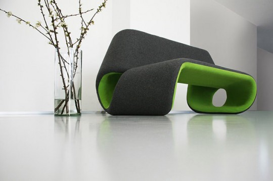 Sofa bicolore Greener Grass | Cecilia Lundgren