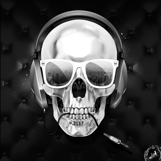 tableau jj moatti tete mort skull 540x540