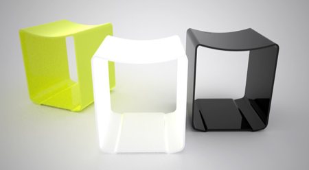 Tabouret design empilable Salon stool