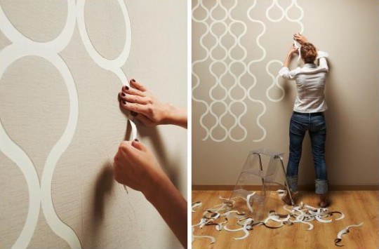 Papier-peint prêt à customiser Tear Off wallpaper